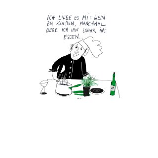 Wein Mann Handtuch