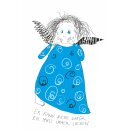 Handtuch Lachen blau