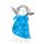 Handtuch Lachen blau