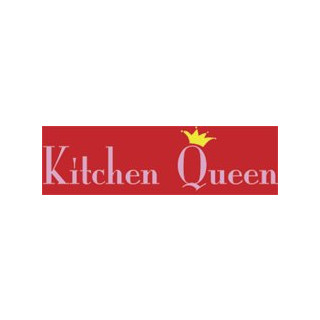 Latzschürze bestickt Dunkelrot  Kitchen Queen