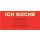 Latzschürze bestickt Rot  ich koche vor Wut, Lust..